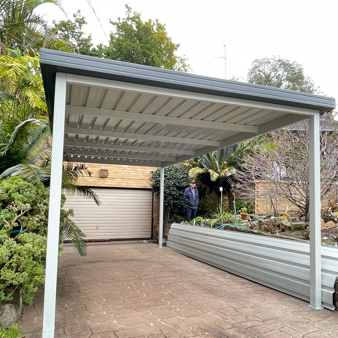Standard metal non-insulated carport