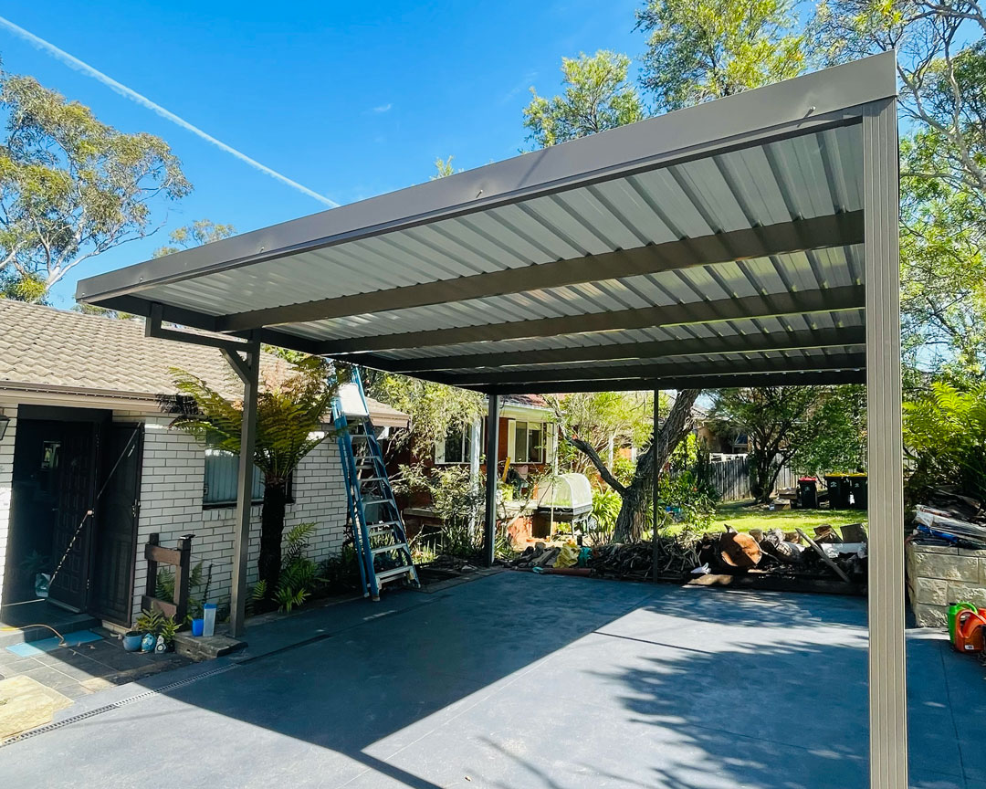 Standard metal non-insulated carport