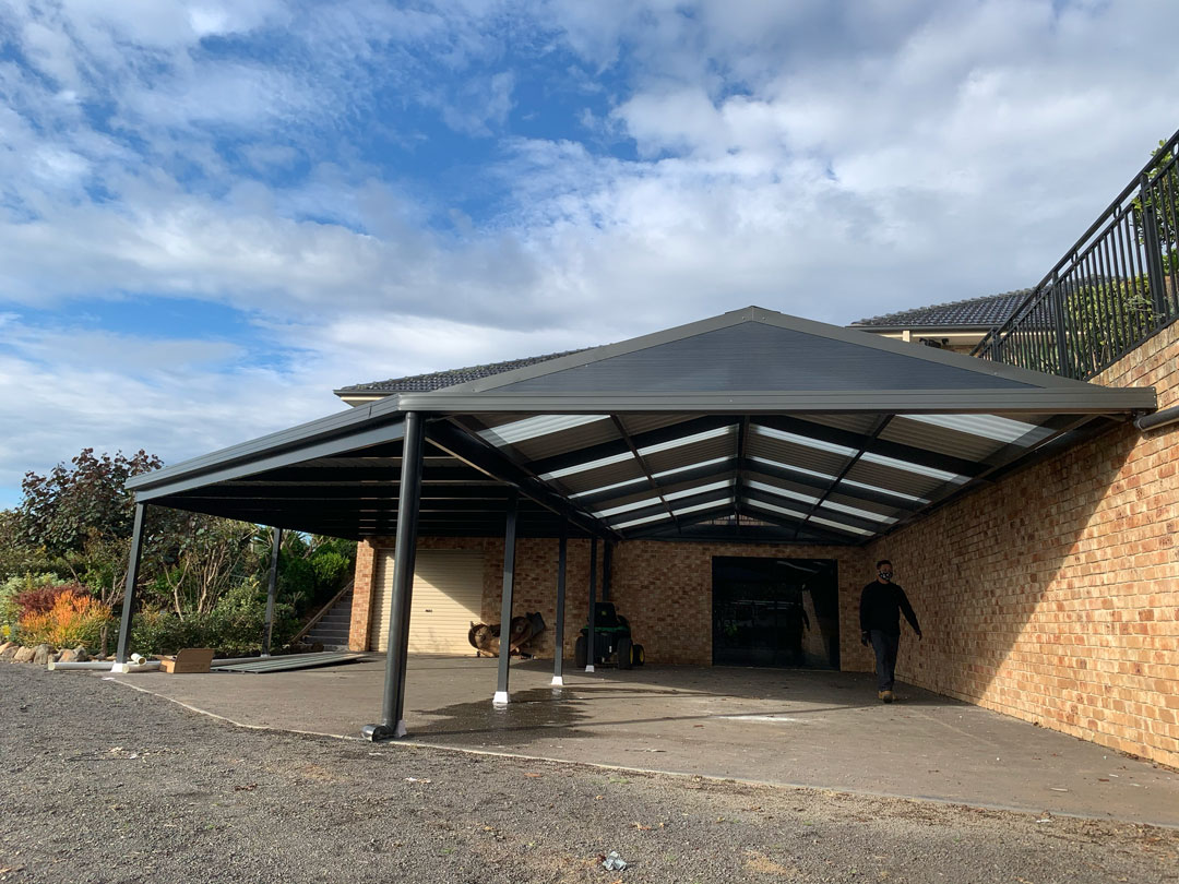 Standard metal non-insulated carport